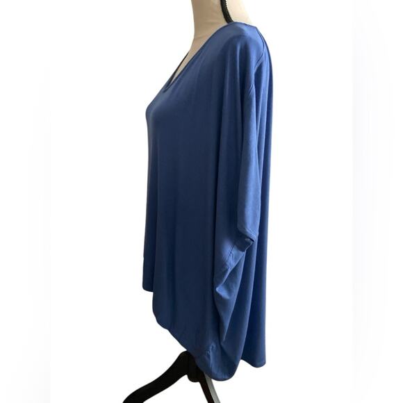 Yana k Apple top one size Athleisure boho lounge oversized blue - Picture 5 of 8